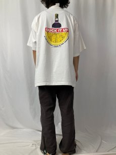 画像4: 90's USA製 "SUCK IT UP" テキーラプリント ヘビーウェイトTシャツ XL (4)
