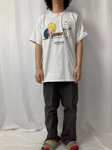 画像3: 90's SNOOPY USA製 "JAMMIN" キャラクタープリントTシャツ XL (3)