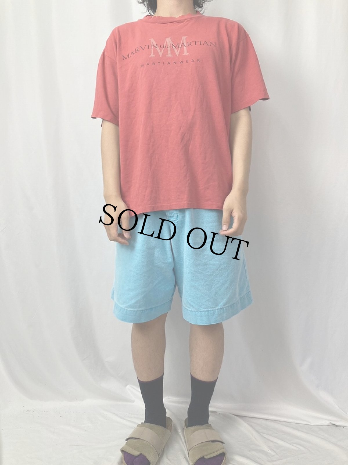 画像3: 90's MARVIN the MARTIAN USA製 パロディTシャツ L (3)