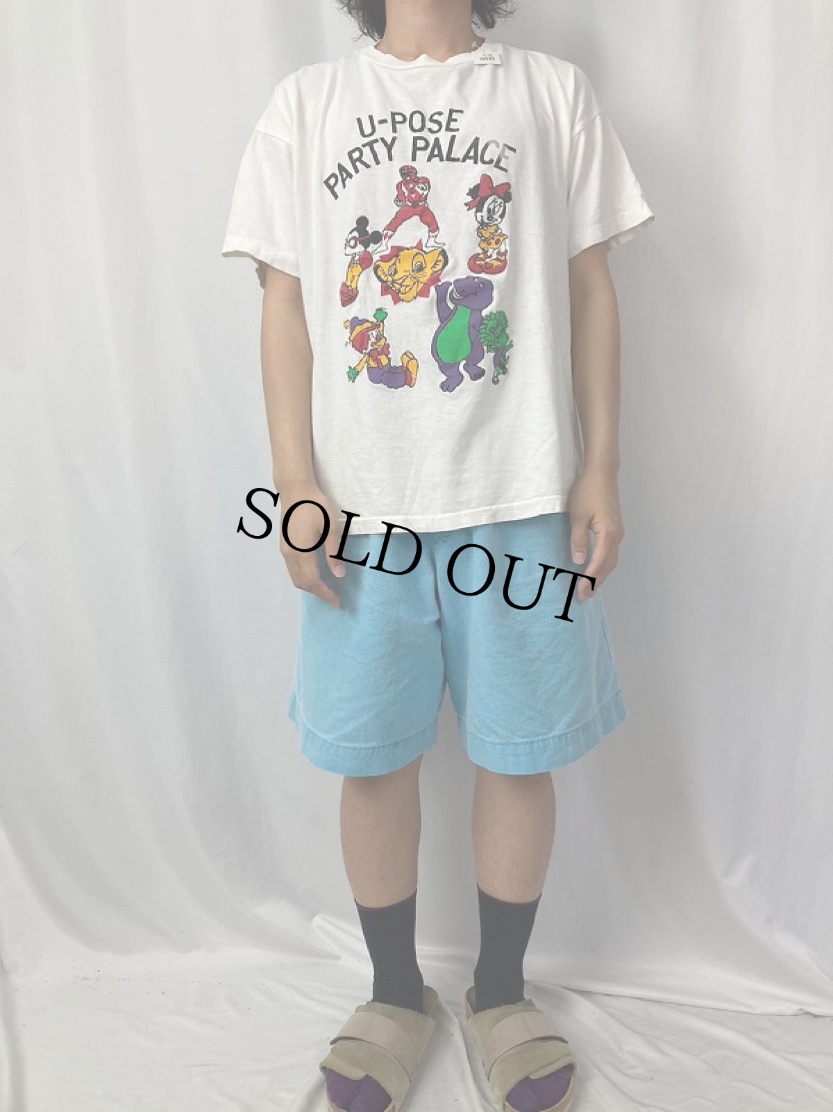 画像3: ブート 90's "U-POSE PARTY PALACE" キャラクタープリントTシャツ XL (3)