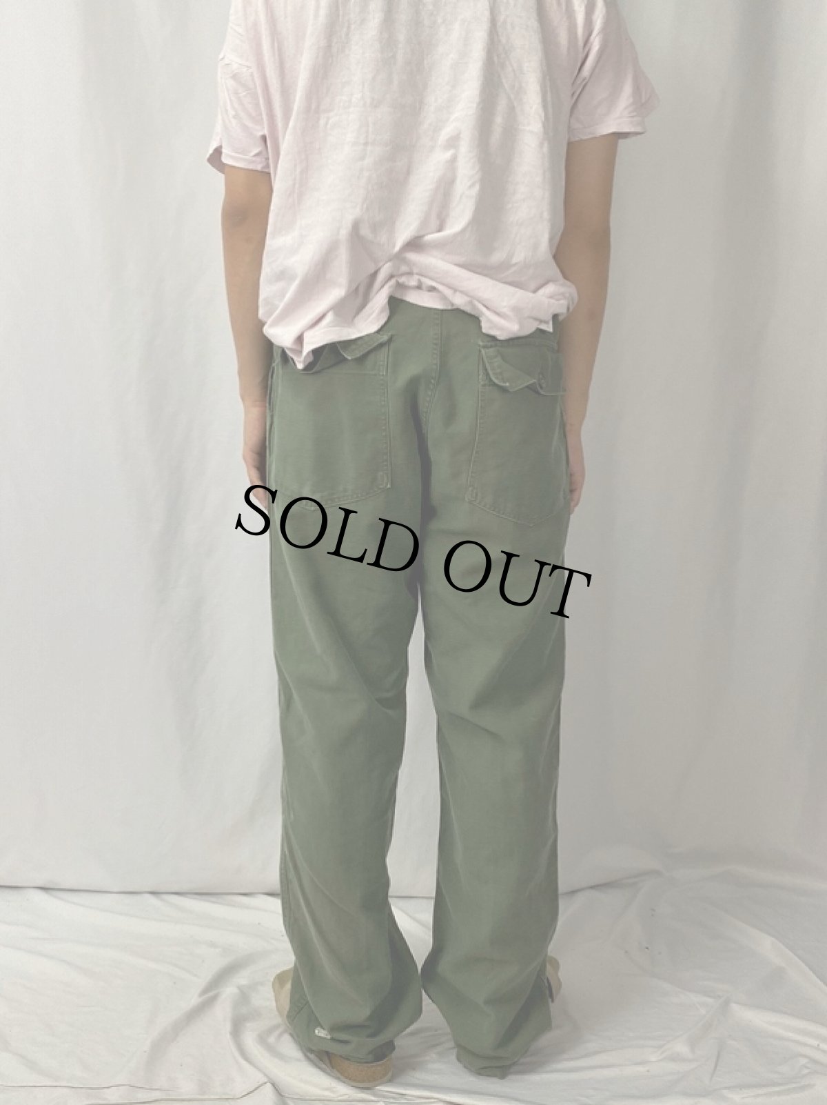 画像4: 50's U.S.ARMY "サイドアジャスタ付き" ベイカーパンツ (4)