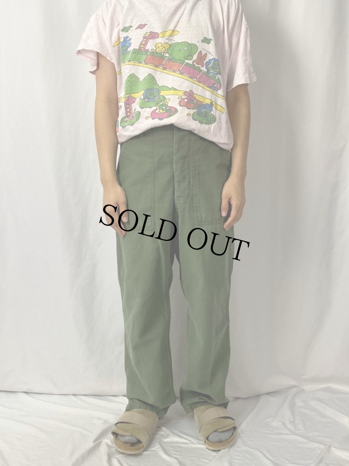 画像2: 50's U.S.ARMY "サイドアジャスタ付き" ベイカーパンツ (2)