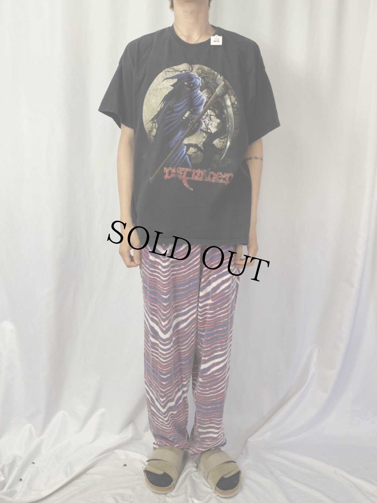 画像2: 2000's DISTURBED ヘヴィメタルバンドTシャツ 2XL (2)