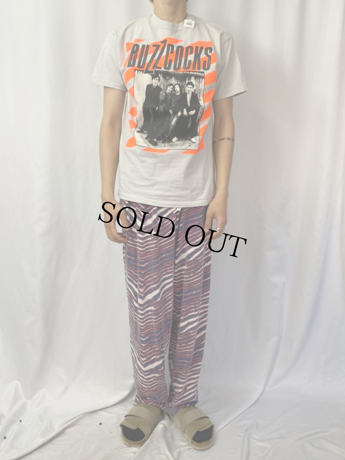 画像2: 90's Buzzcocks パンクロックバンドTシャツ L (2)