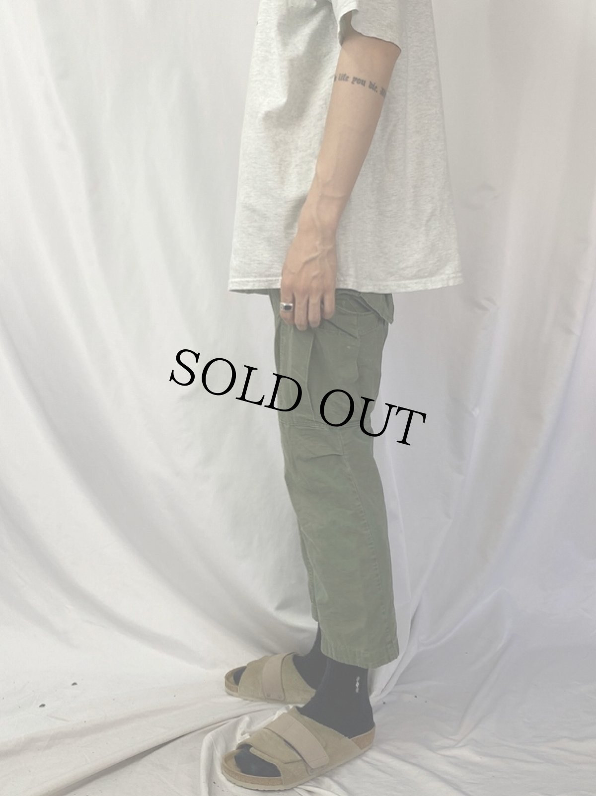 画像3: 60's U.S.ARMY コットンポプリン ジャングルファティーグパンツ 3rd (3)