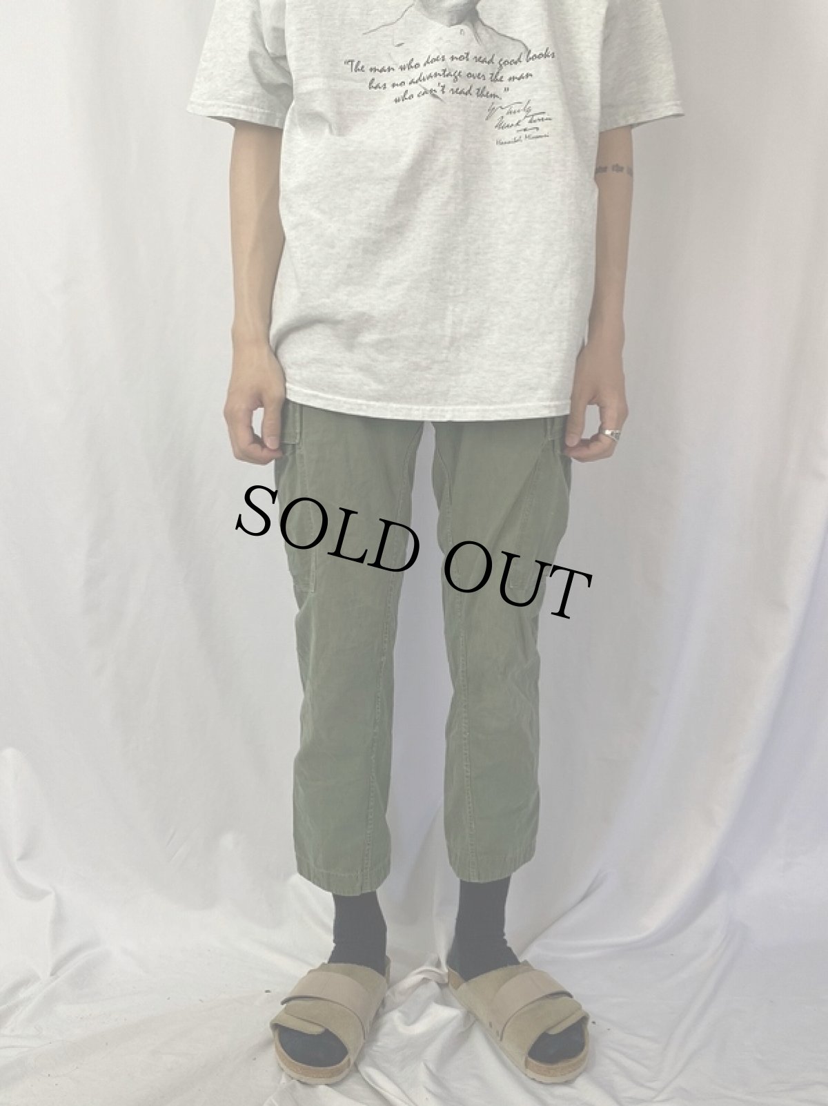 画像2: 60's U.S.ARMY コットンポプリン ジャングルファティーグパンツ 3rd (2)