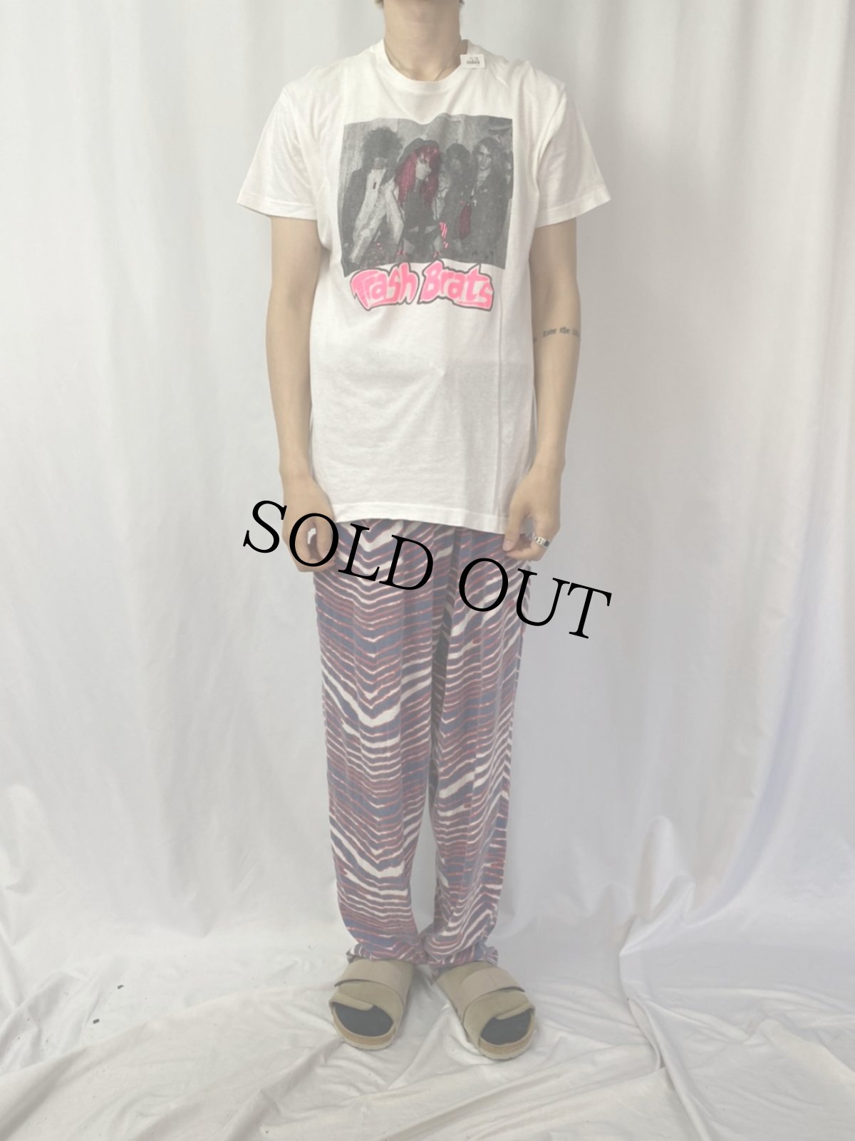 画像2: 80's Trash Brats ポップパンクバンドTシャツ XL (2)