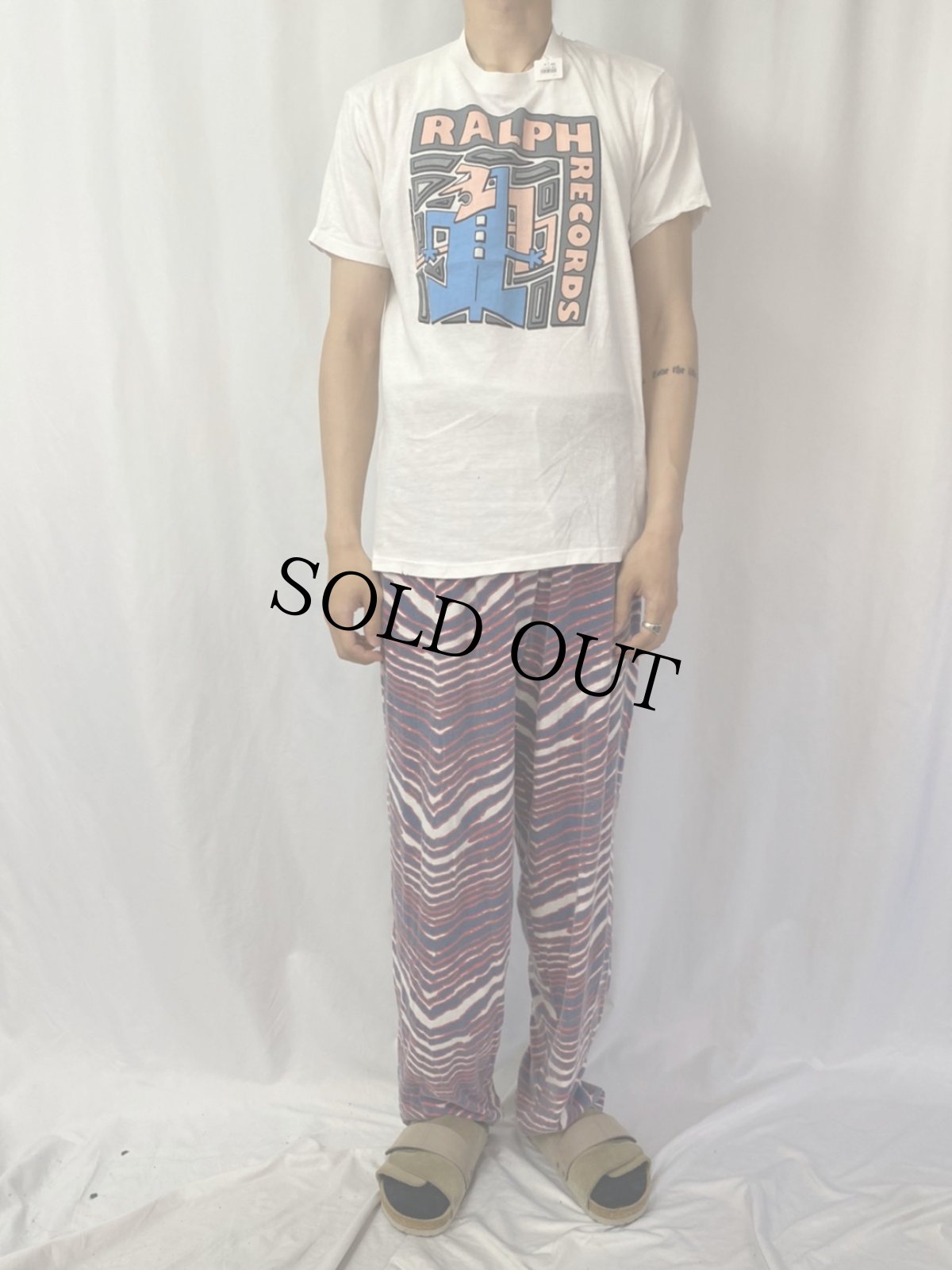 画像2: 70's RALPH RECORDS USA製 レコードレーベル プリントTシャツ XL (2)