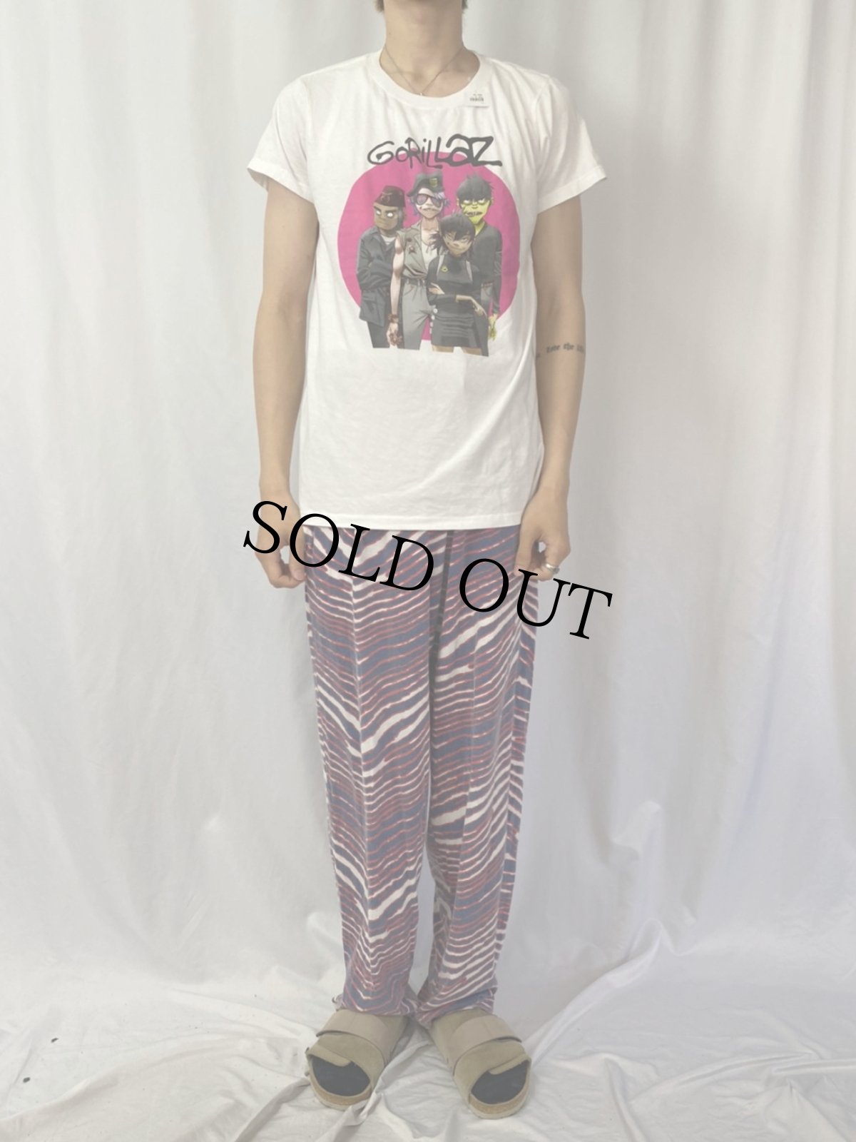 画像2: GORILLAZ ロックバンドTシャツ XL (2)