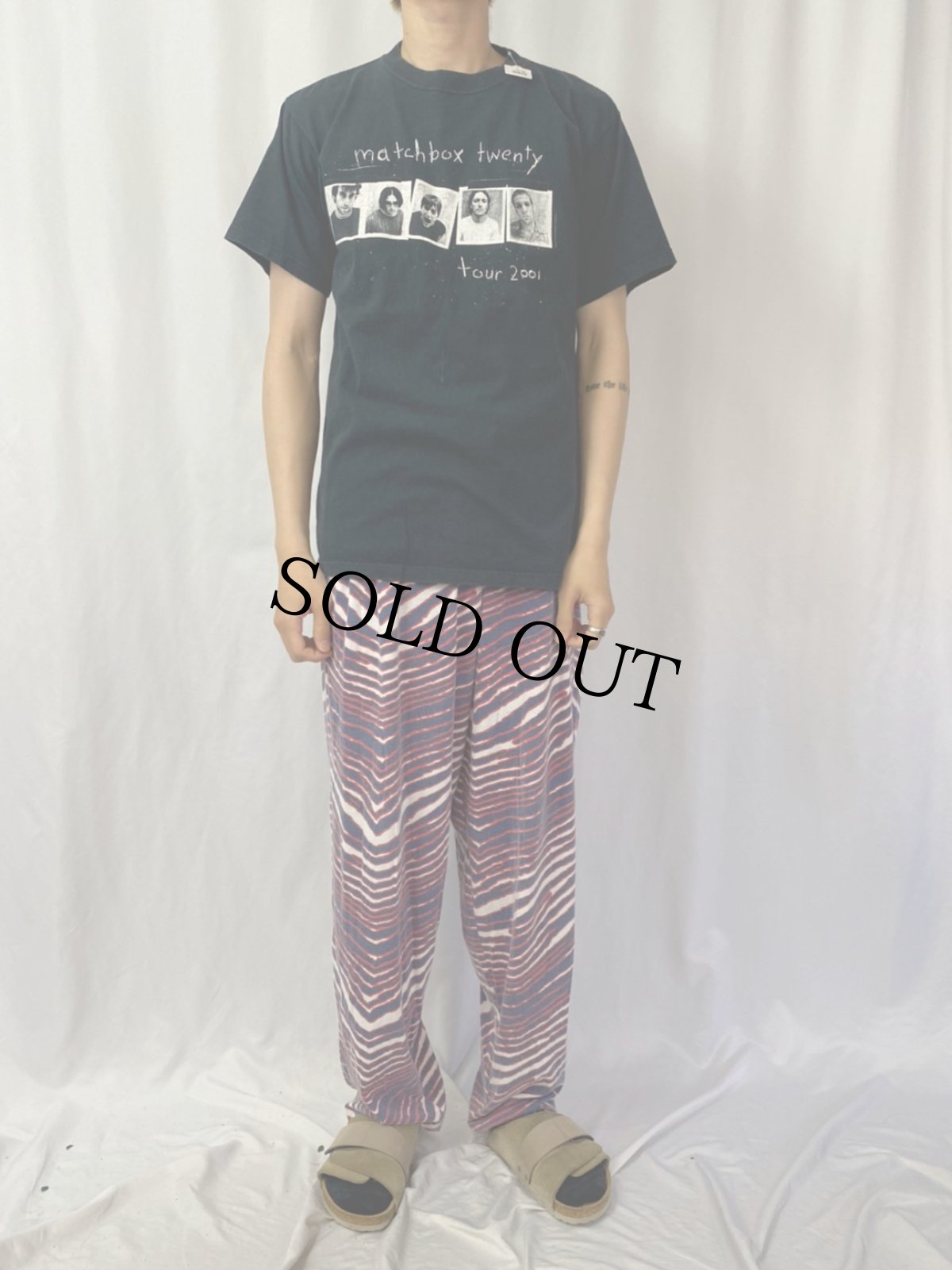 画像2: 2001 matchbox twenty ロックバンドツアーTシャツ M (2)