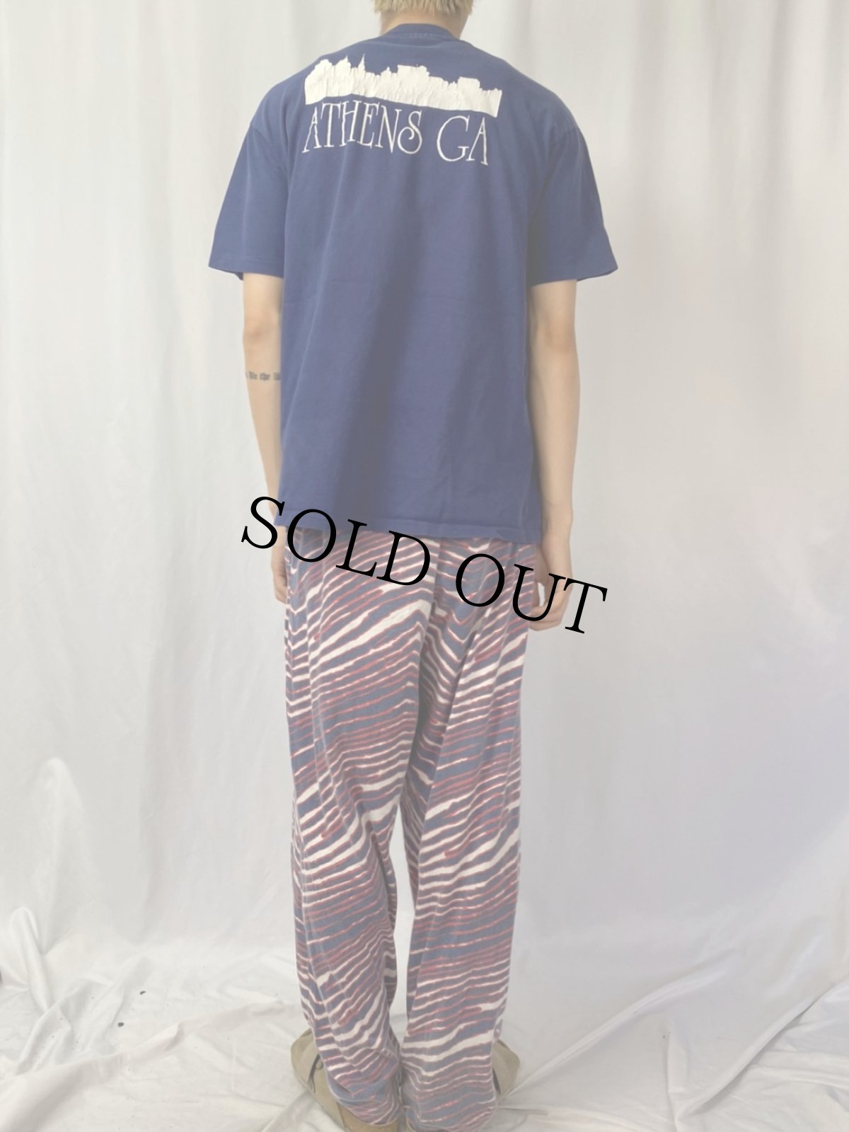 画像4: 90's "FLAT DUO JETS, R.E.M, PYLON..." アーティストイラストプリントTシャツ XL (4)