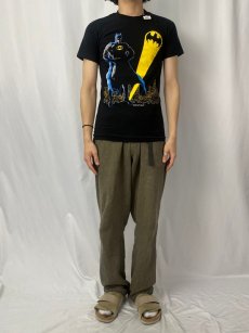 画像2: 80's DC COMICS BADMAN USA製 キャラクタープリントTシャツ BLACK M (2)