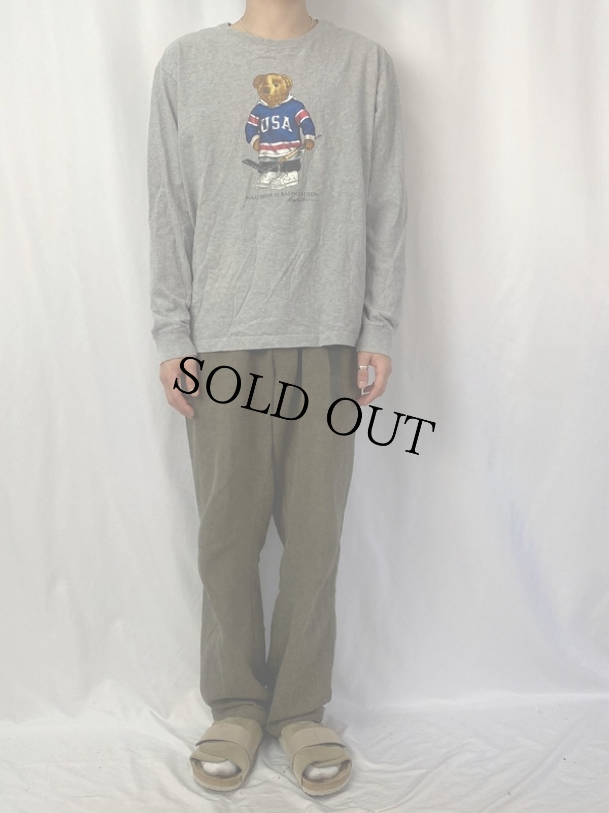 画像2: POLO Ralph Lauren ポロベア プリントロンT L (2)