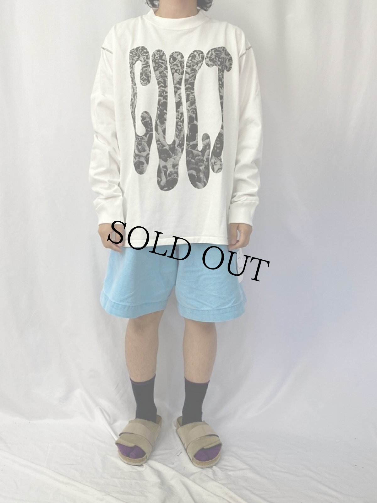 画像2: CULTURES "CULT LOGO T L/S" WHITE【XL】 (2)