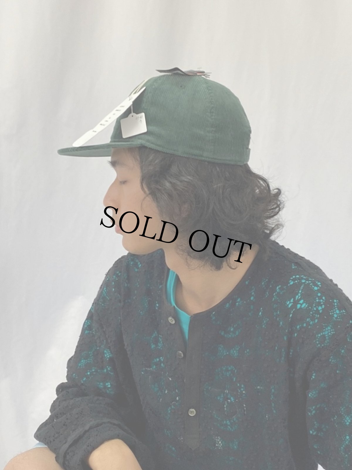 画像3: CULTURES "EMBROIDERY CAP" GREEN【FREE】 (3)