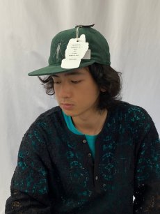 画像2: CULTURES "EMBROIDERY CAP" GREEN【FREE】 (2)