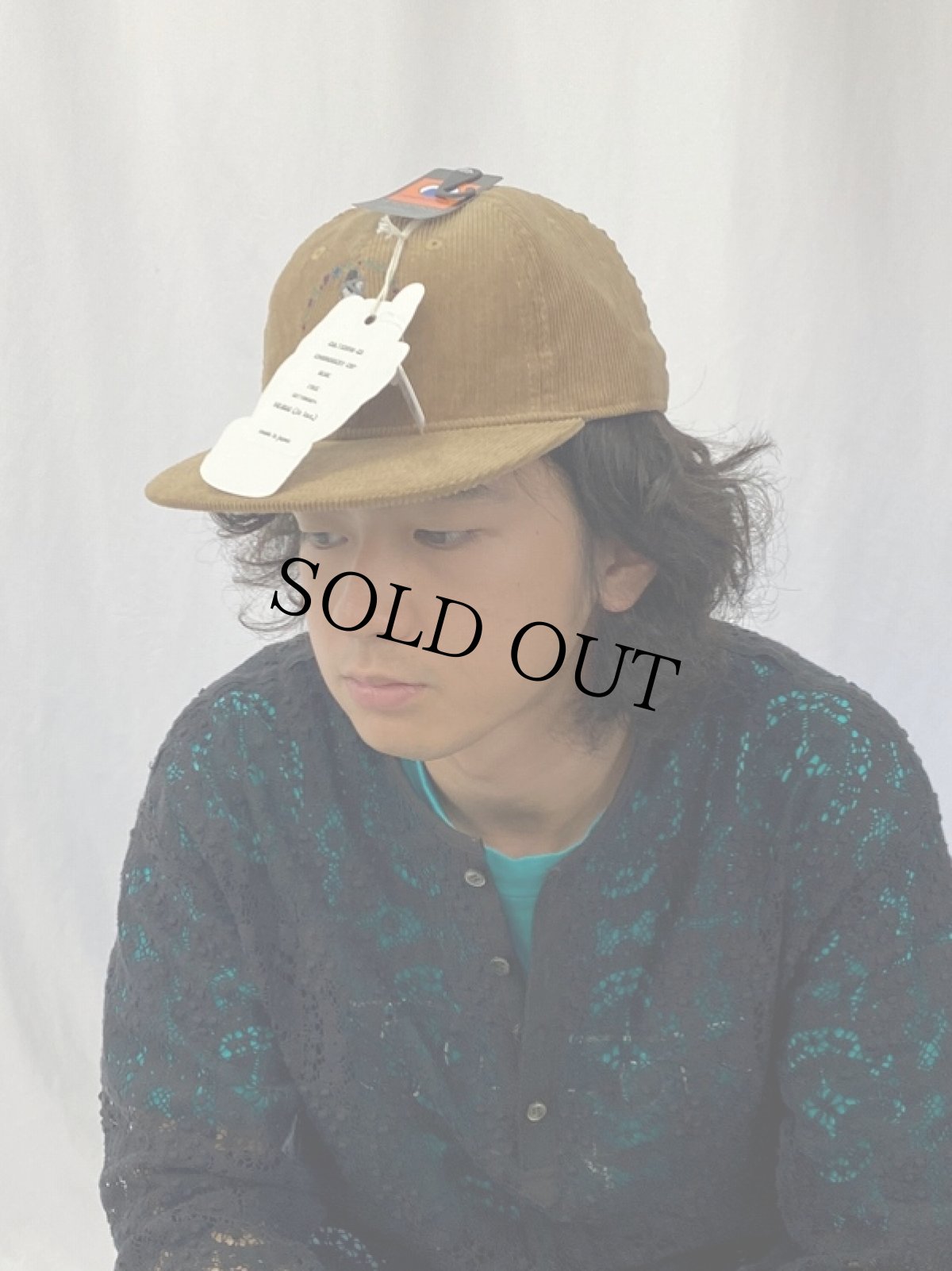 画像2: CULTURES "EMBROIDERY CAP" BEIGE【FREE】 (2)