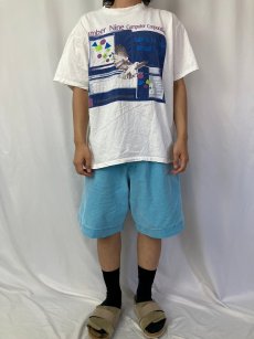 画像2: 90's USA製 Number Nine Computer Corporation コンピュータプリントTシャツ XL (2)