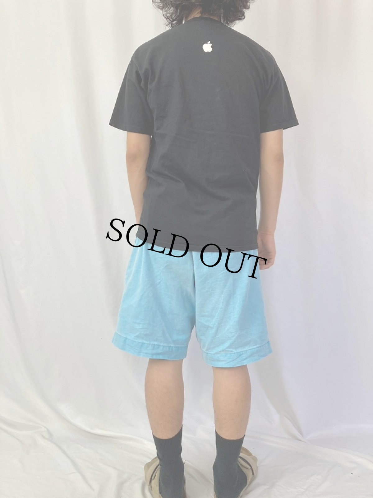 画像4: Apple "Hello, I'm a Mac." ロゴプリントTシャツ BLACK M (4)