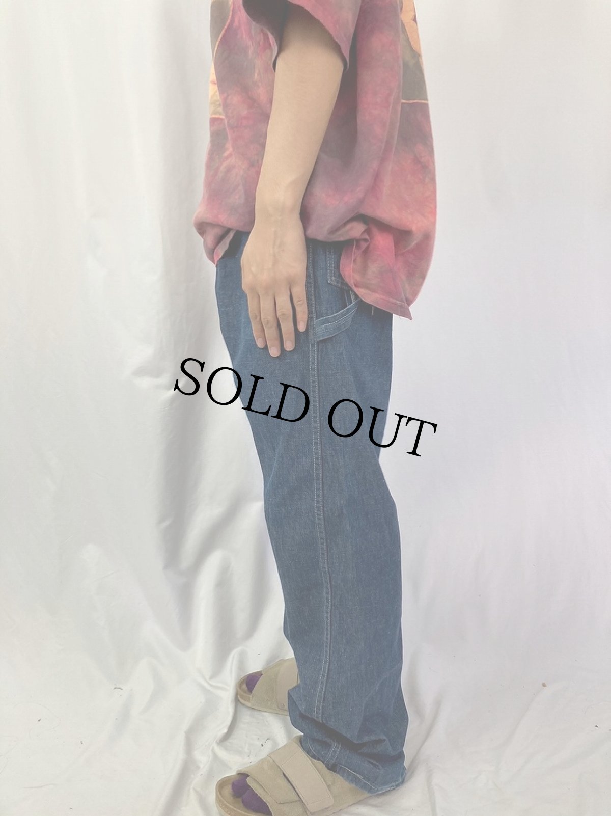 画像3: 60's〜 デニムペインターパンツ W33 (3)