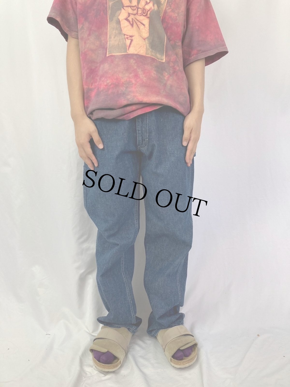 画像2: 60's〜 デニムペインターパンツ W33 (2)