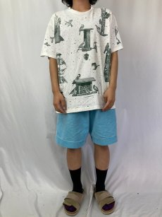画像2: 90's rel-e-vant products USA製 鳥イラストTシャツ XL (2)