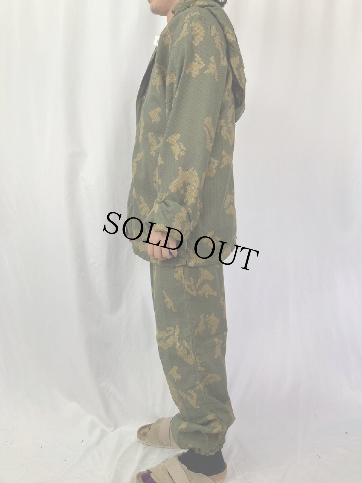 画像3: 80's ロシア・ソビエト軍 ベリョーズカパターン KZSオーバーパーカー/パンツ SETUP SIZE2 (3)