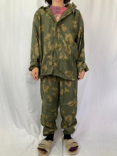 画像2: 80's ロシア・ソビエト軍 ベリョーズカパターン KZSオーバーパーカー/パンツ SETUP SIZE2 (2)
