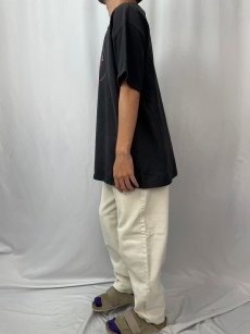 画像3: m&m's USA製 チョコレートブランド シャイニープリントTシャツ BLACK XL (3)