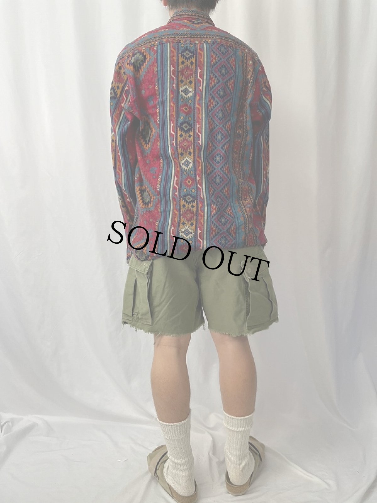 画像4: Shelter Island ネイティブ柄シャツ M (4)