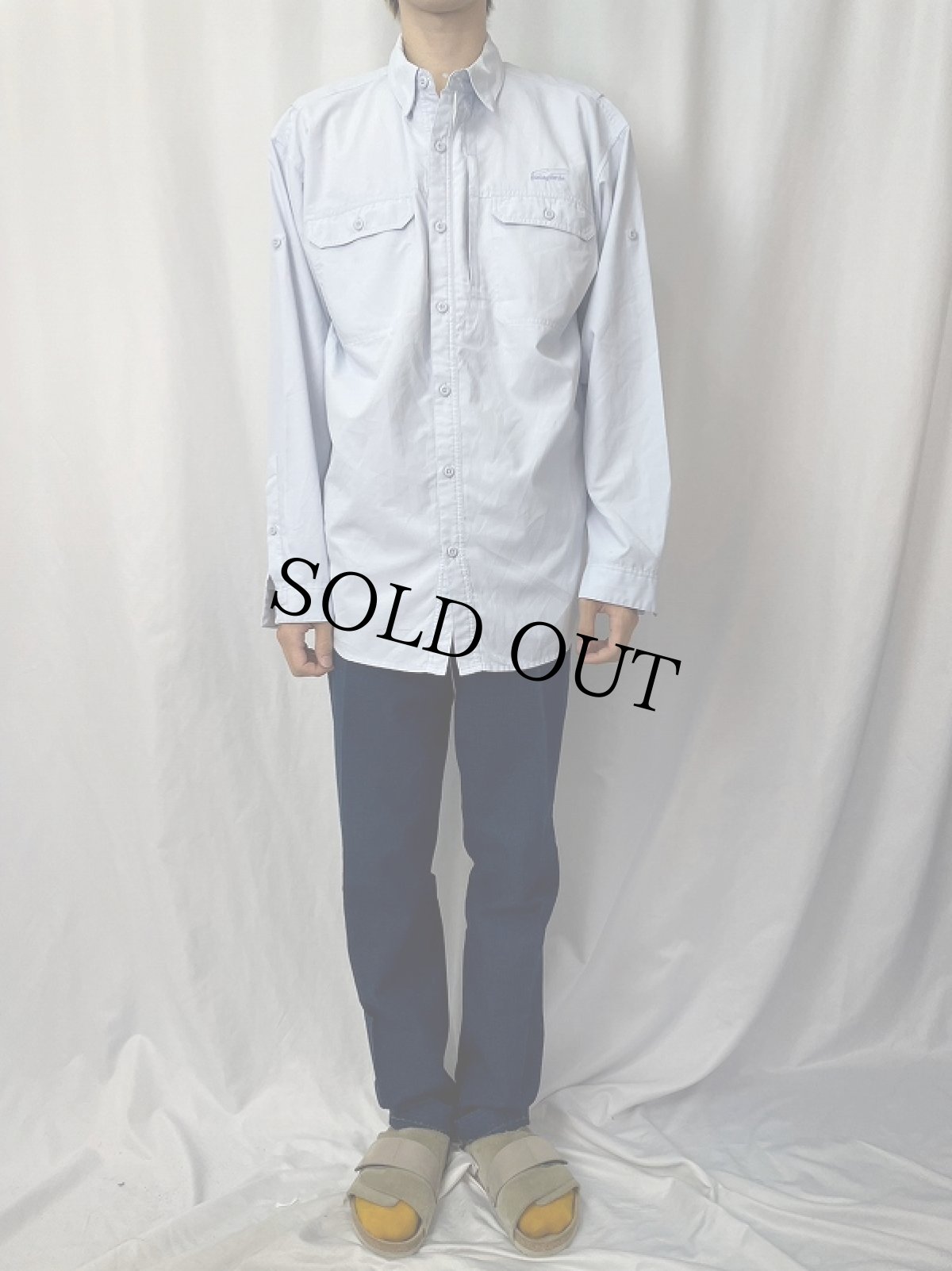 画像2: patagonia フィッシングシャツ L (2)