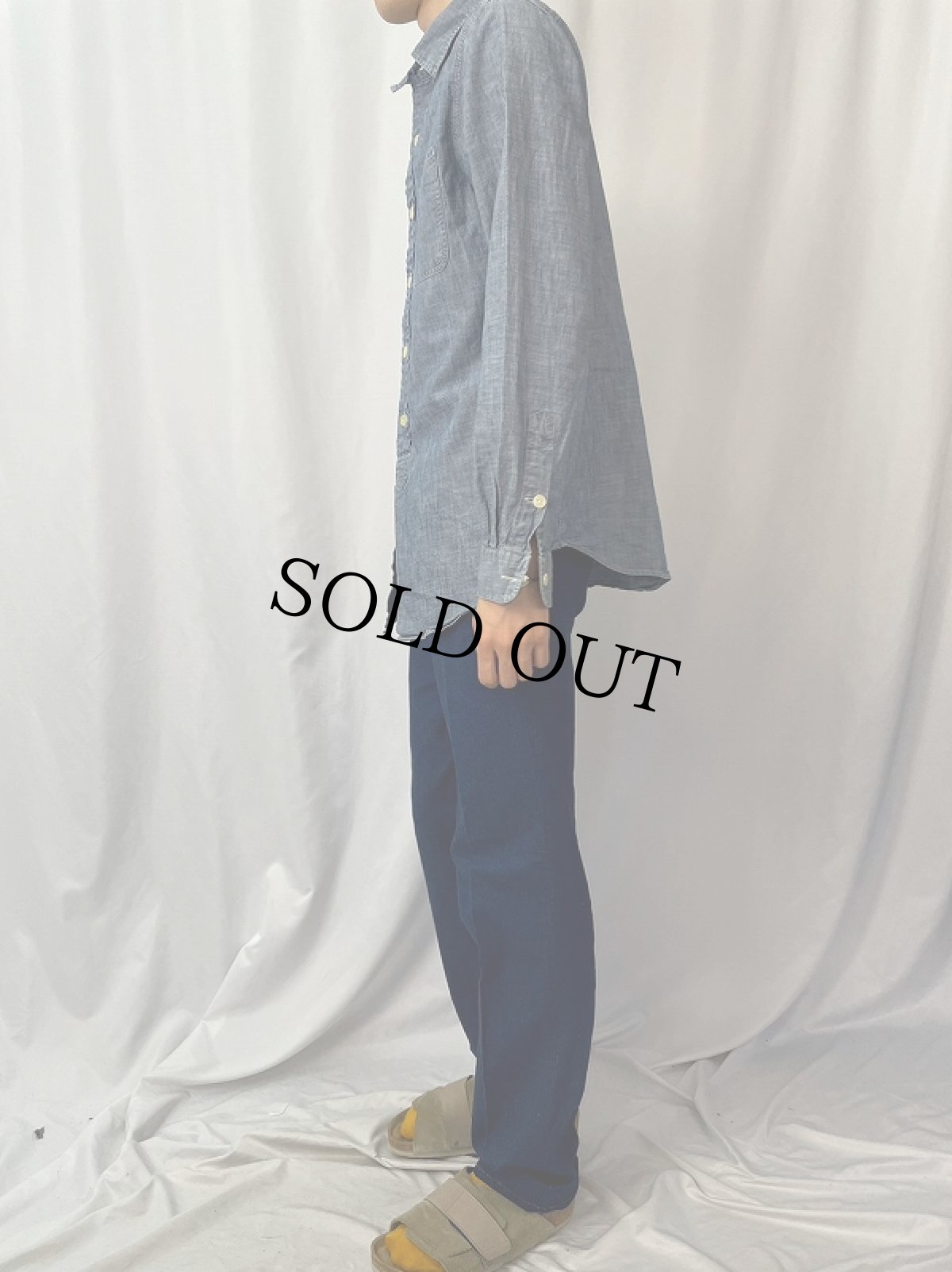 画像3: POLO Ralph Lauren コットンシャツ M (3)