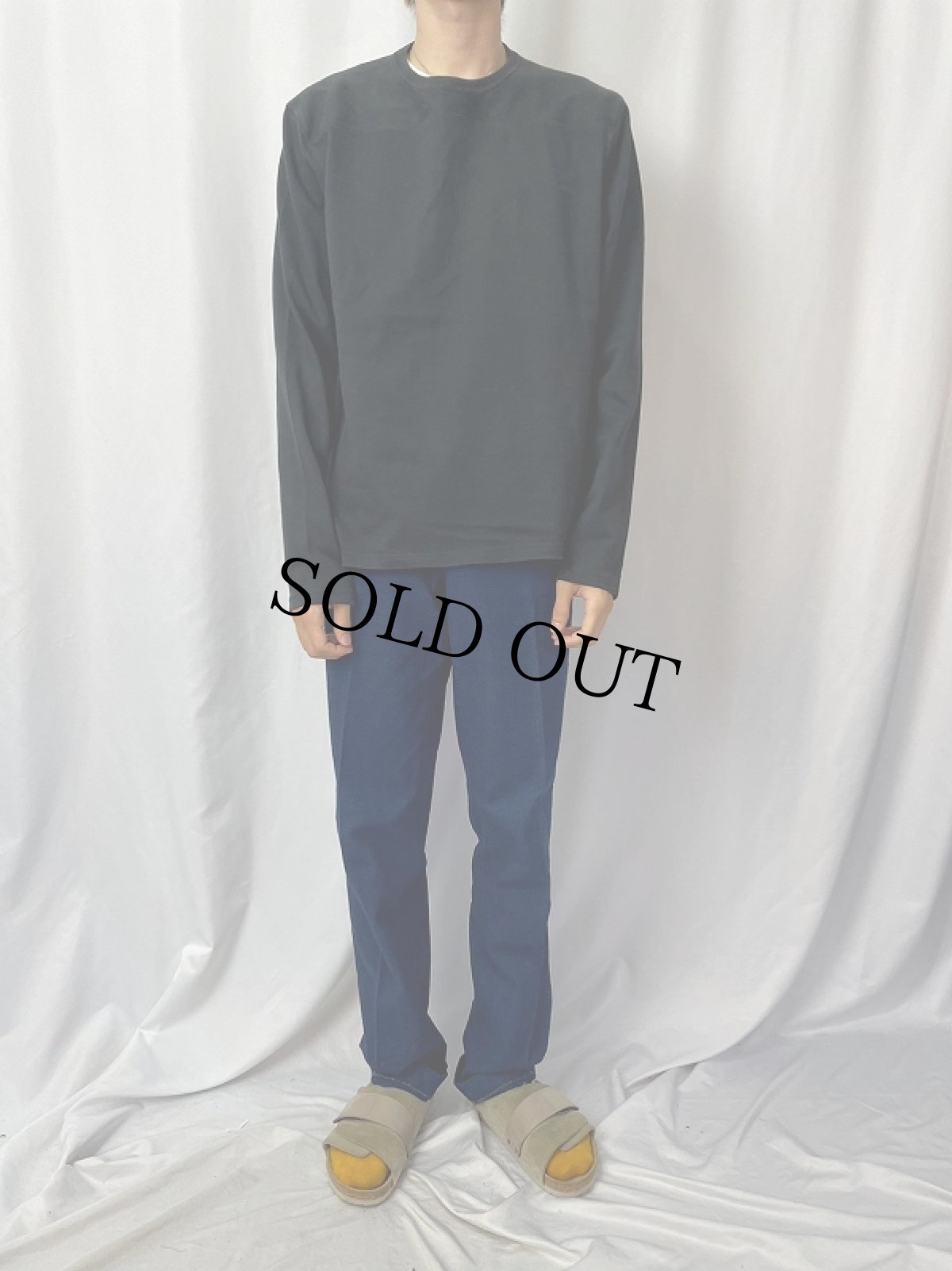 画像2: POLO Ralph Lauren 無地スウェット BLACK L (2)