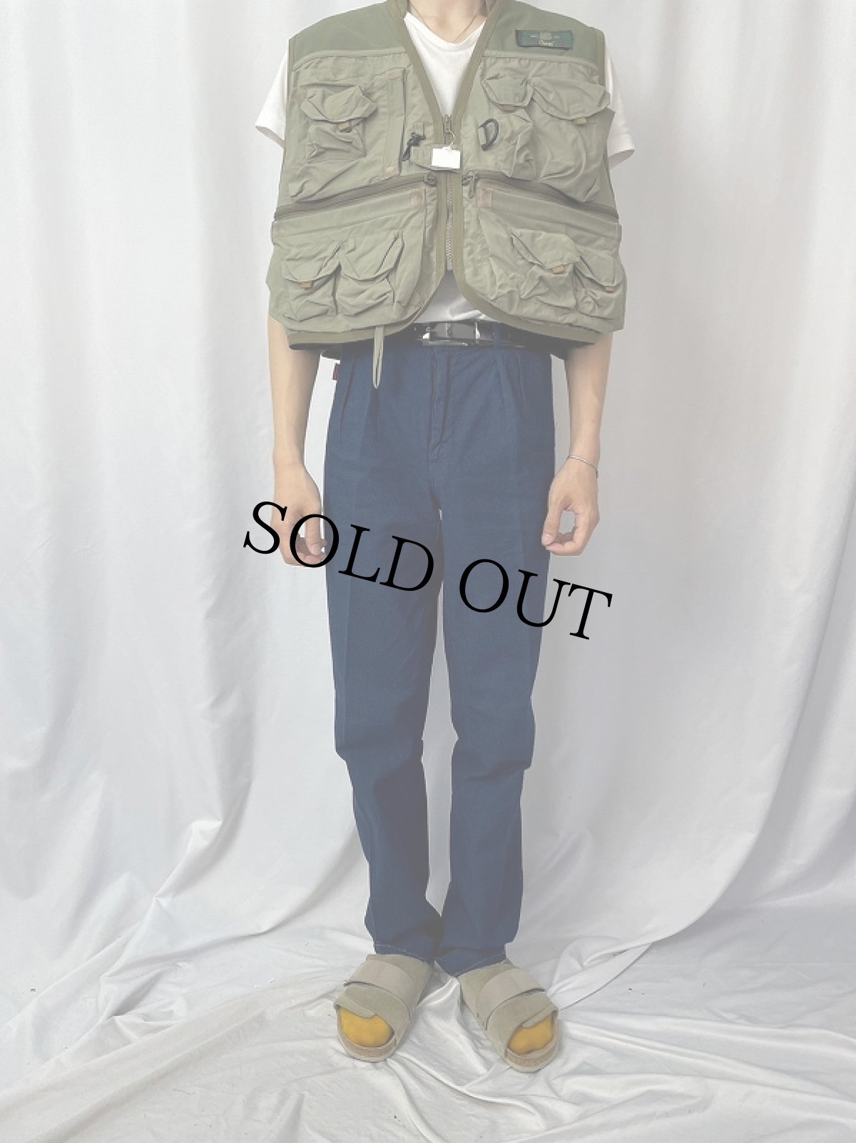 画像2: 90's ORVIS メッシュフィッシングベスト XL (2)