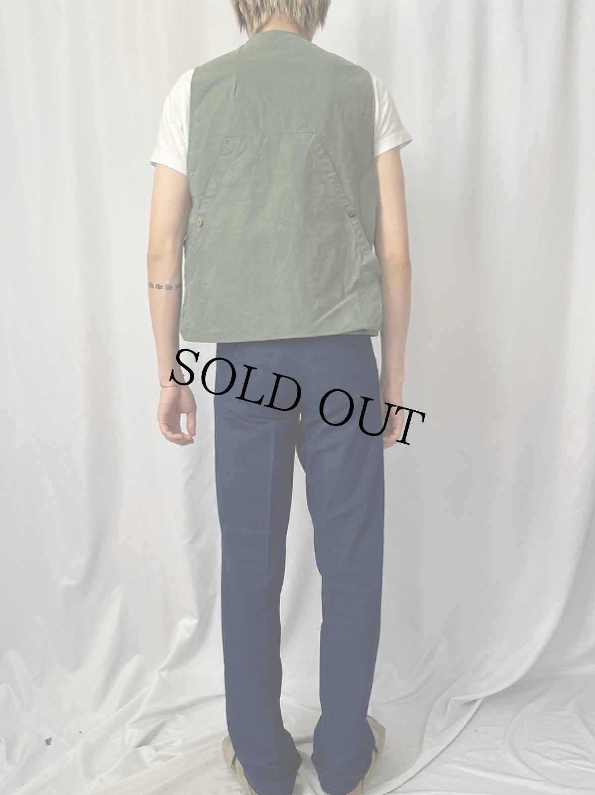 画像4: FRANCE製 コットンポリベスト (4)