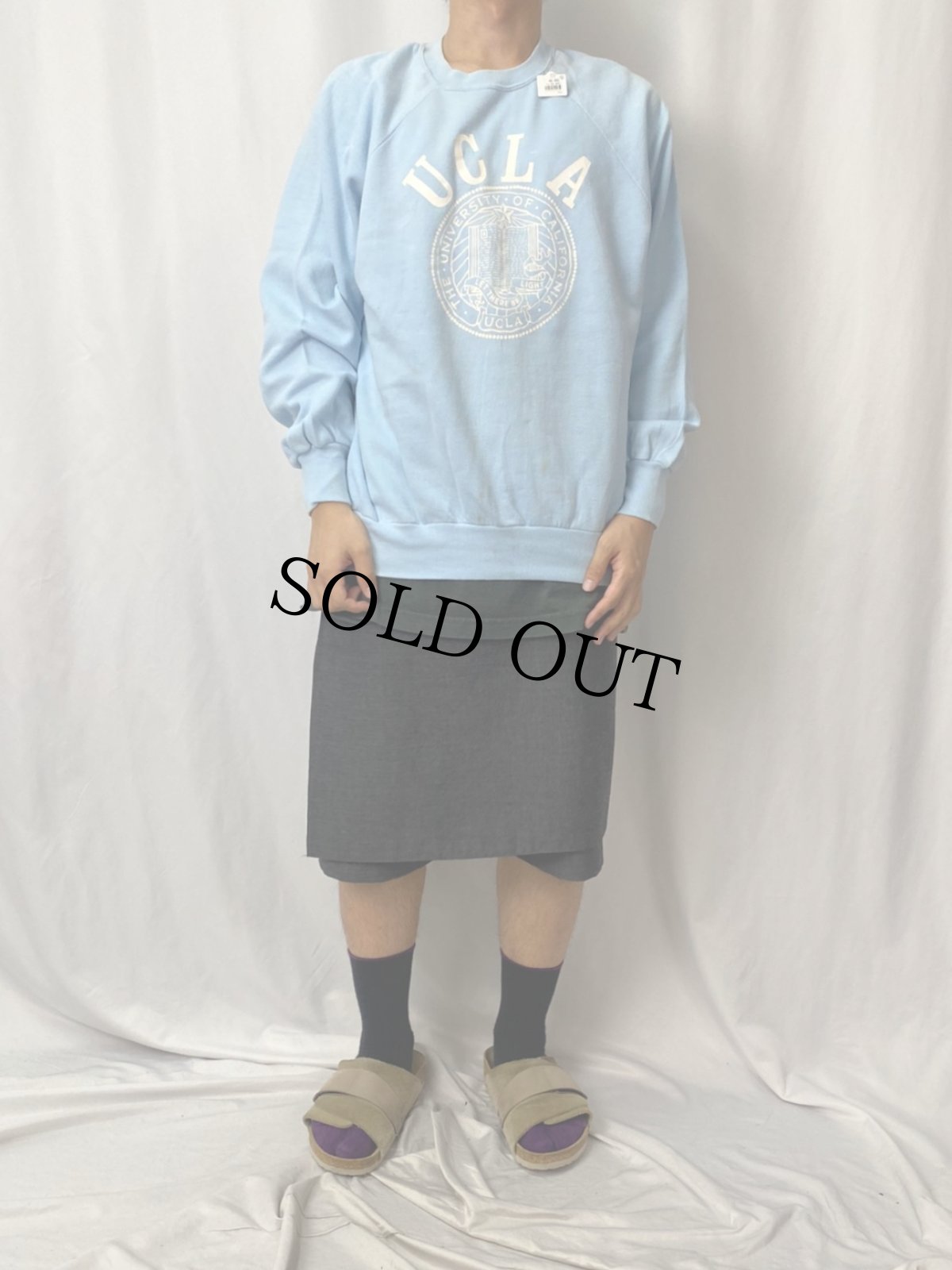 画像2: 70's Sportswear "UCLA" カレッジプリントスウェット XL (2)