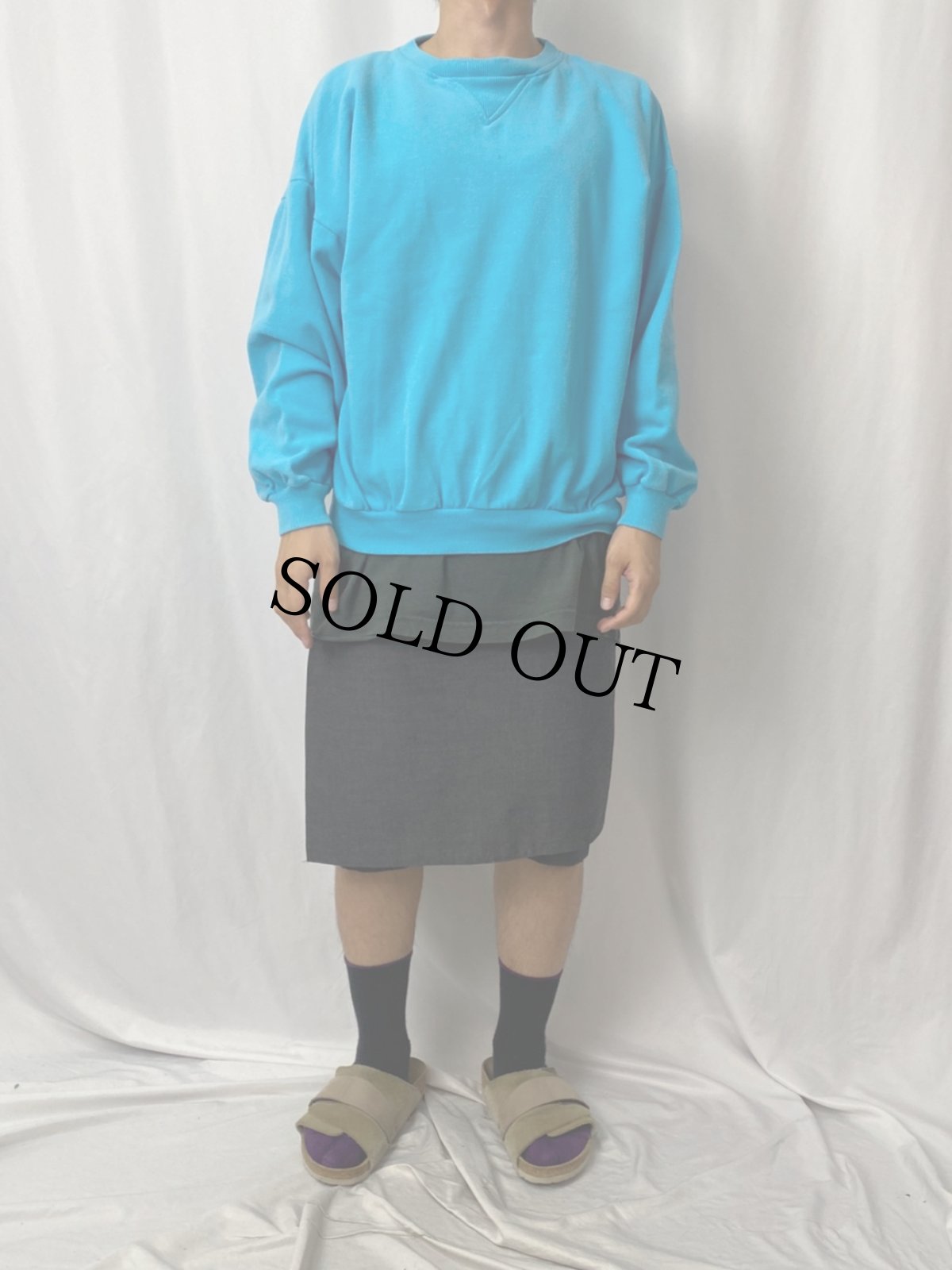 画像2: 前V 鹿の子スウェット L (2)