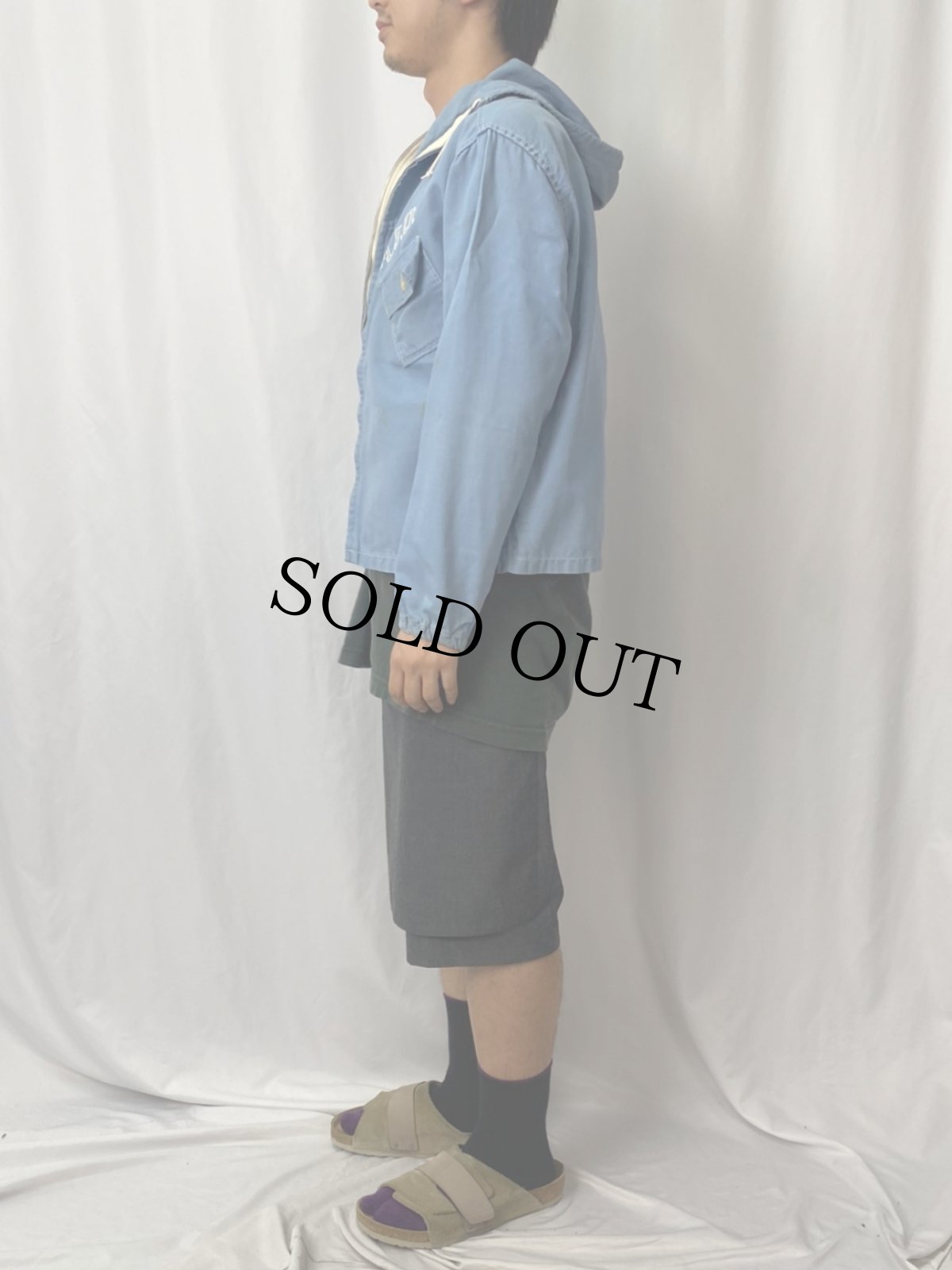 画像3: 60's "M.S.U." カレッジロゴ コットンパーカー (3)