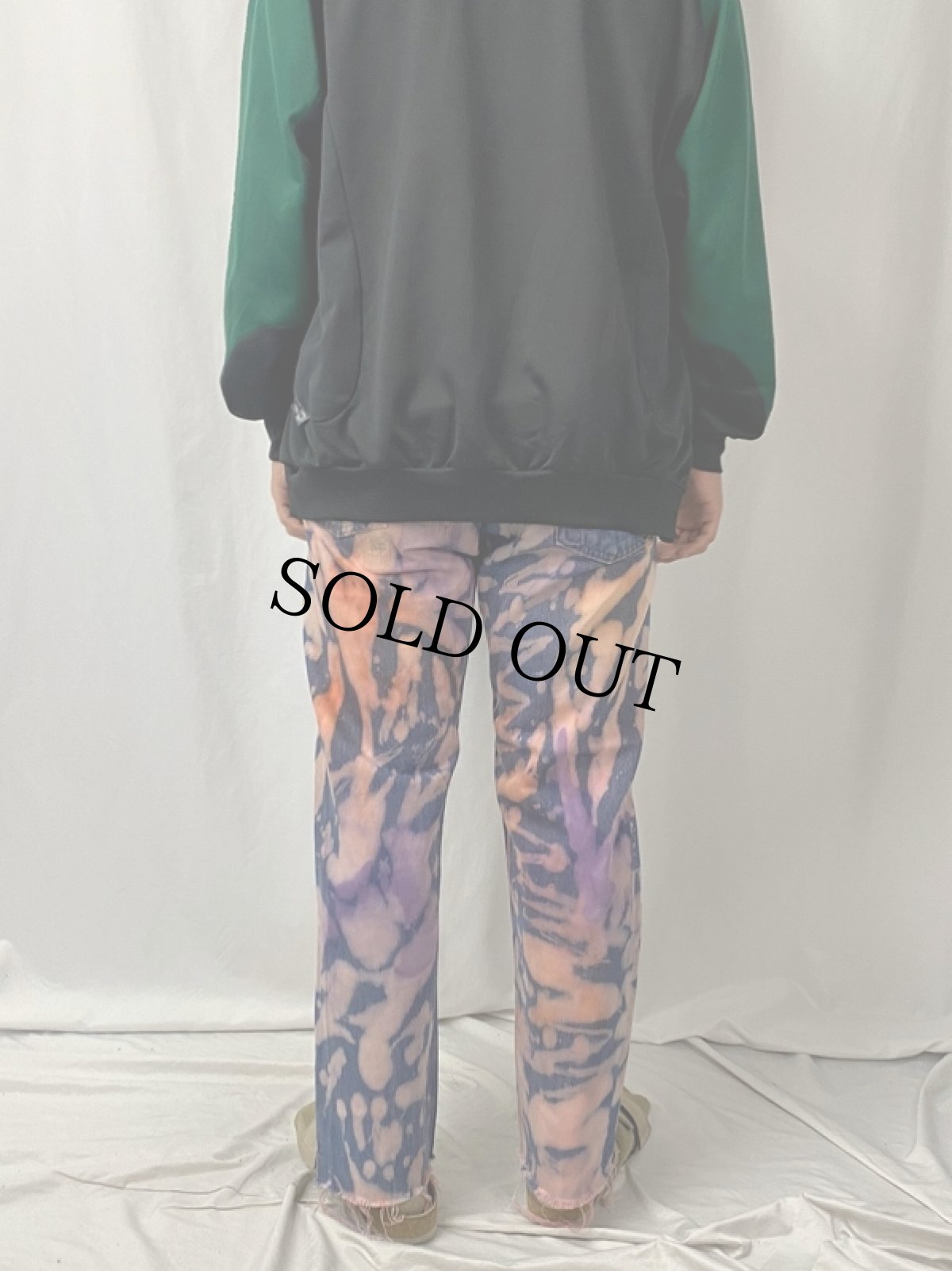 画像4: 90's Levi's USA製 20505-0217 ブリーチ加工デニムパンツ W32 (4)