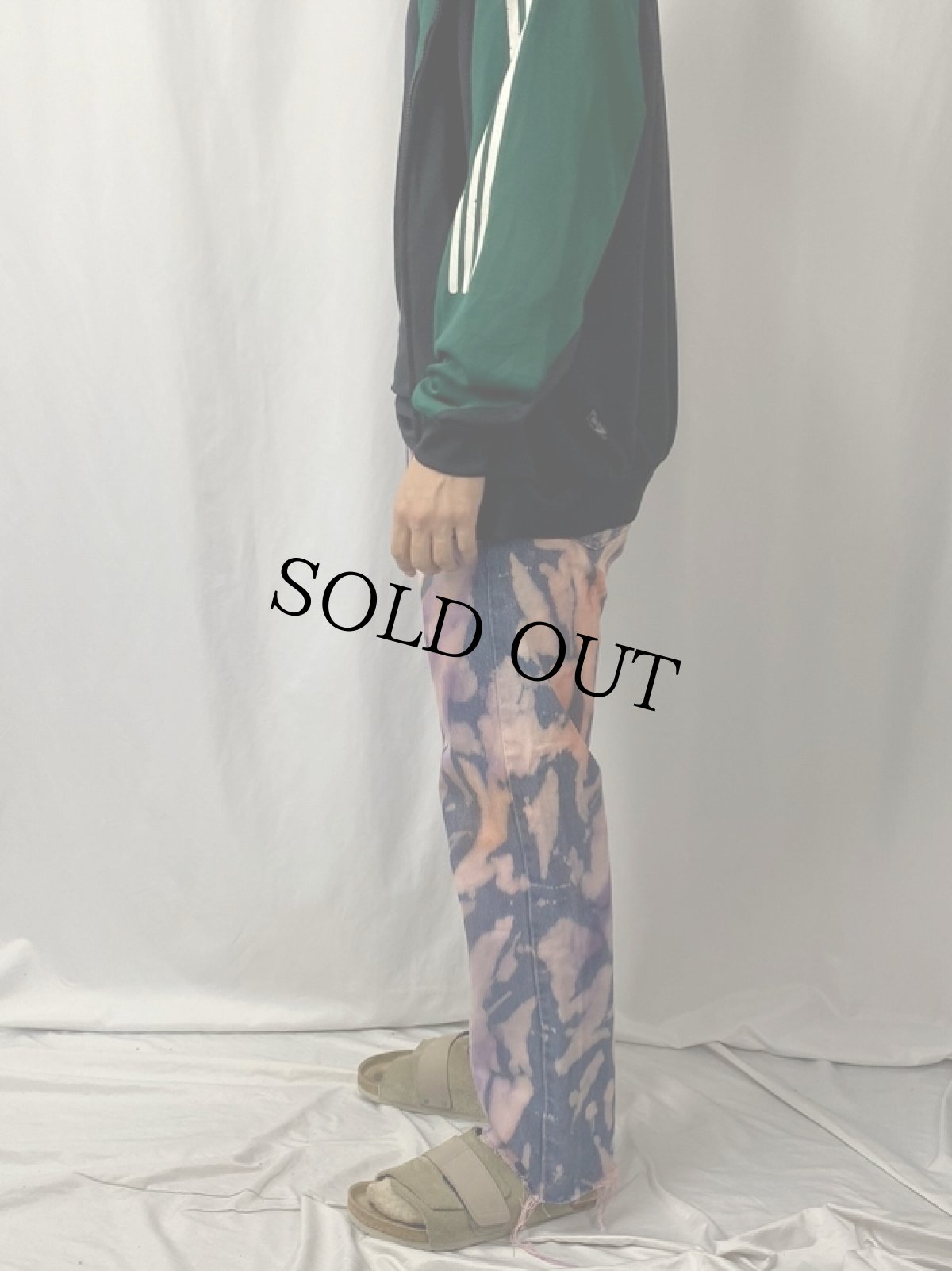 画像3: 90's Levi's USA製 20505-0217 ブリーチ加工デニムパンツ W32 (3)