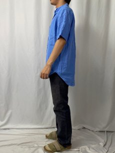 画像3: Ralph Lauren "CLASSIC FIT" リネン ボタンダウンシャツ M (3)
