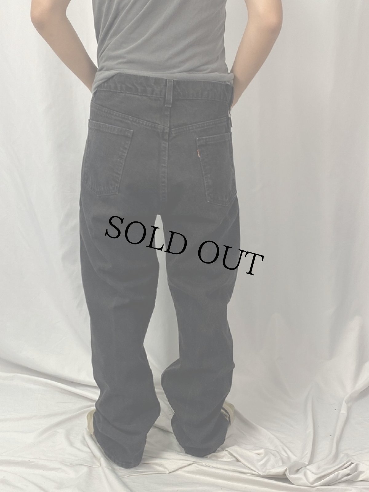 画像4: 90's Levi's 505 USA製 "サルファブラック" ブラックデニムパンツ W32 (4)