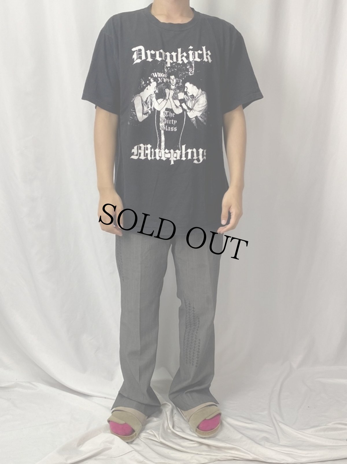 画像2: Dropkick Murphys ケルティック・パンク・バンドTシャツ L (2)