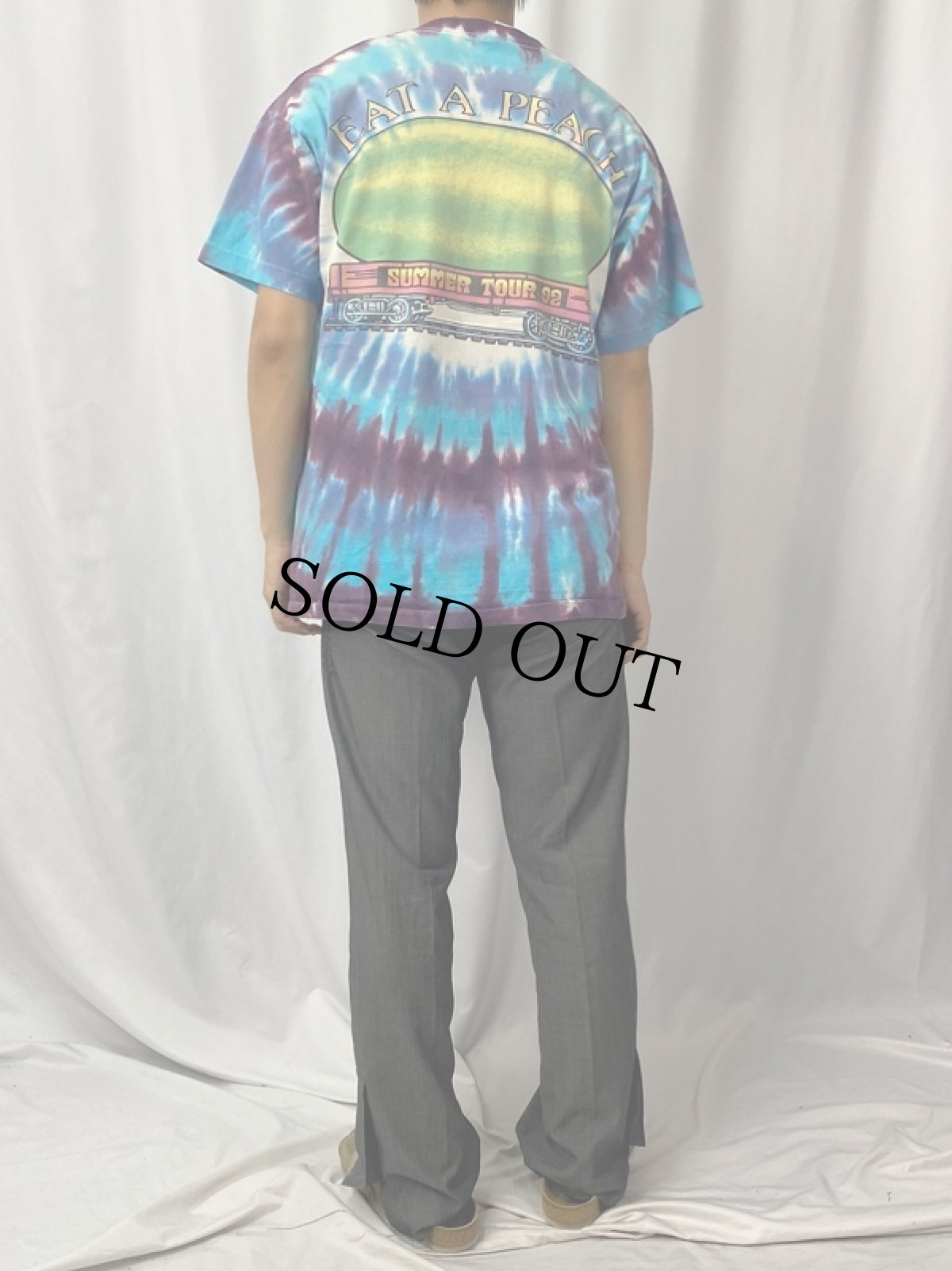 画像4: 90's LIQUID BLUE "The Allman Brothers Band" USA製 ロックバンド タイダイTシャツ L (4)