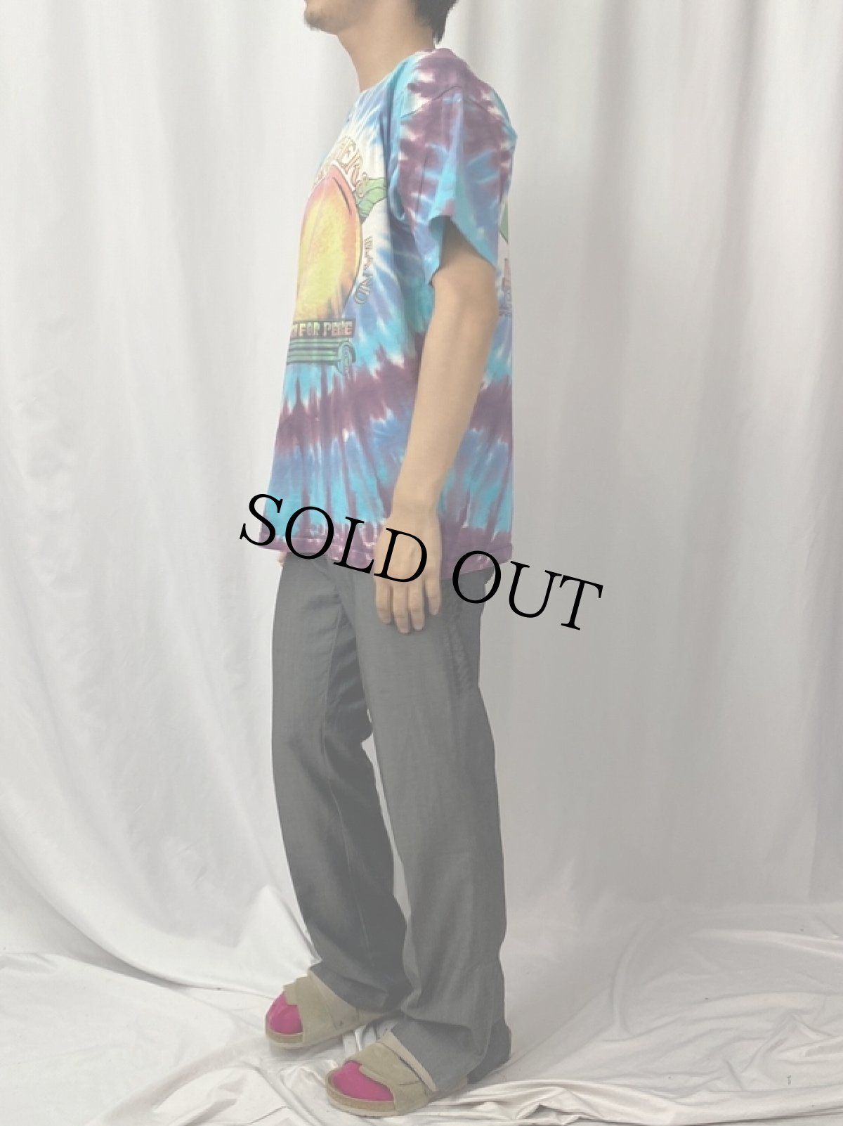 画像3: 90's LIQUID BLUE "The Allman Brothers Band" USA製 ロックバンド タイダイTシャツ L (3)