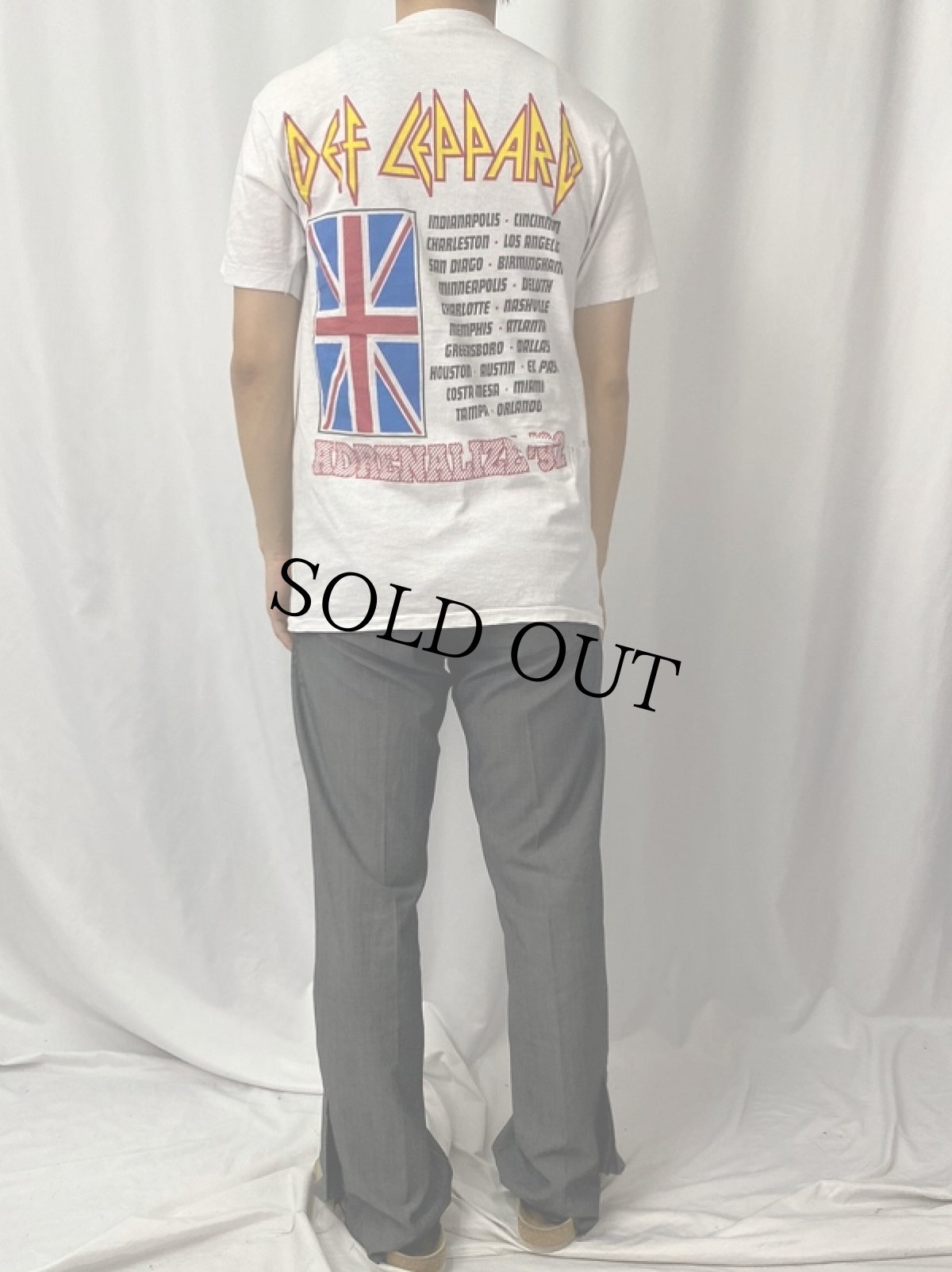 画像5: 90's DEF LEPPARD "ADRENALIZE" ロックバンド アルバムTシャツ L (5)