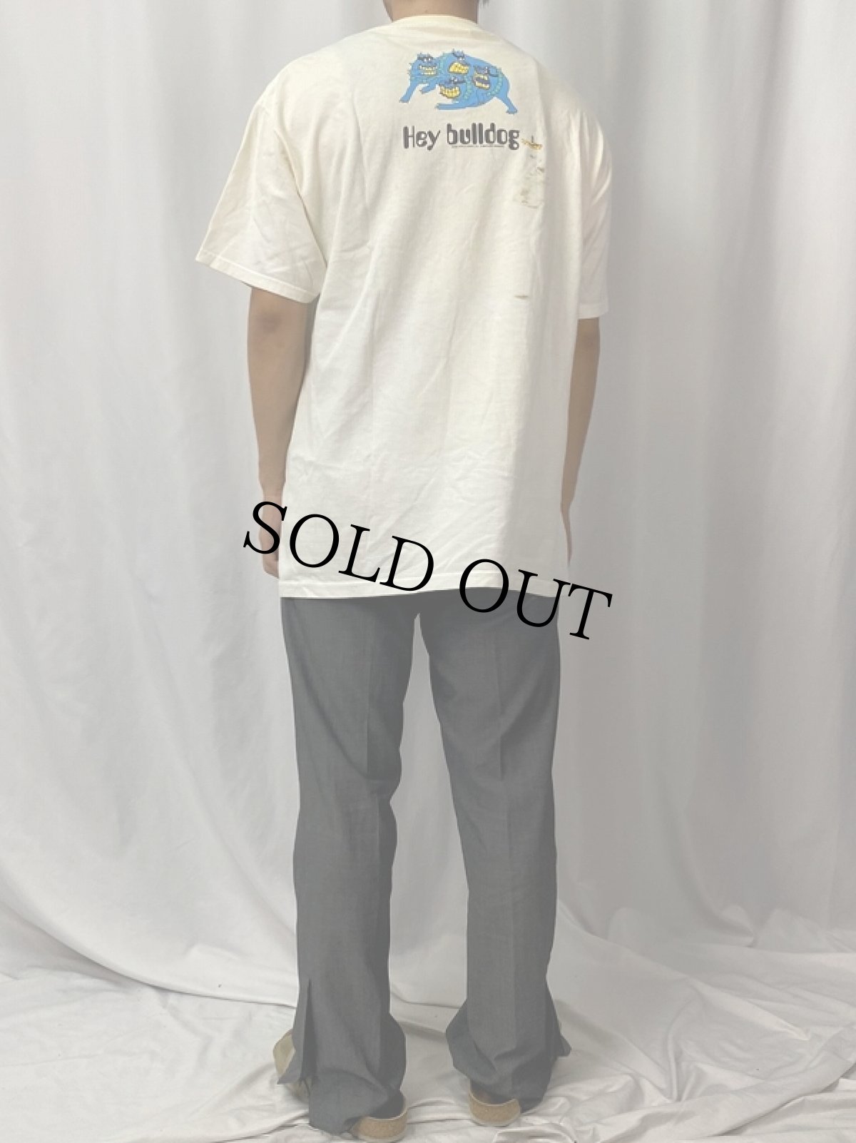 画像4: 2000's THE BEATLES "Yellow Submarine" ロックバンド アニメプリントTシャツ L (4)