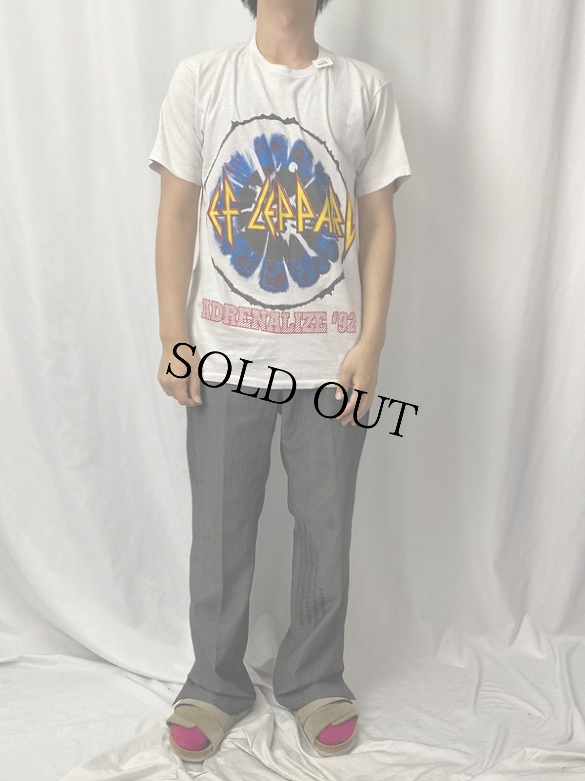 画像3: 90's DEF LEPPARD "ADRENALIZE" ロックバンド アルバムTシャツ L (3)