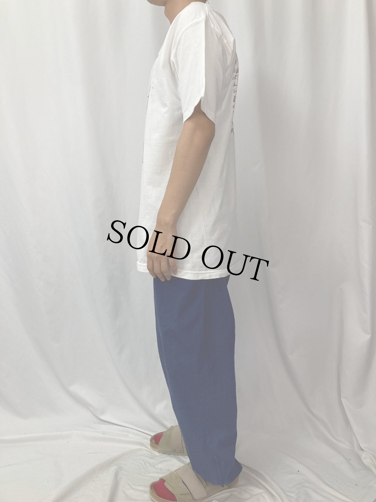 画像4: Ralph Steadman "CARDINAL ZIN" アートプリントTシャツ L (4)