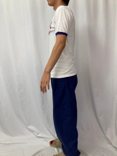 画像3: 60's Champion 大文字ランタグ "Ole Miss" プリントリンガーTシャツ M (3)